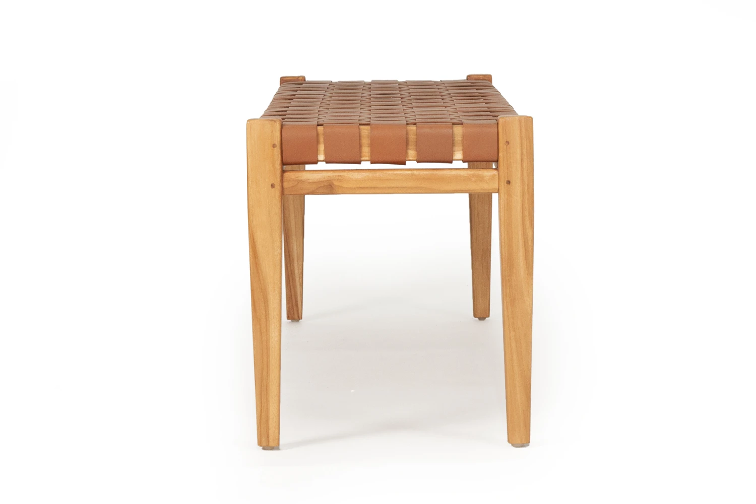 Pasadena Leather Strap Bench – Tan – 150cm 6 Pasadena Leather Strap Bench – Tan – 150cm - Image 4