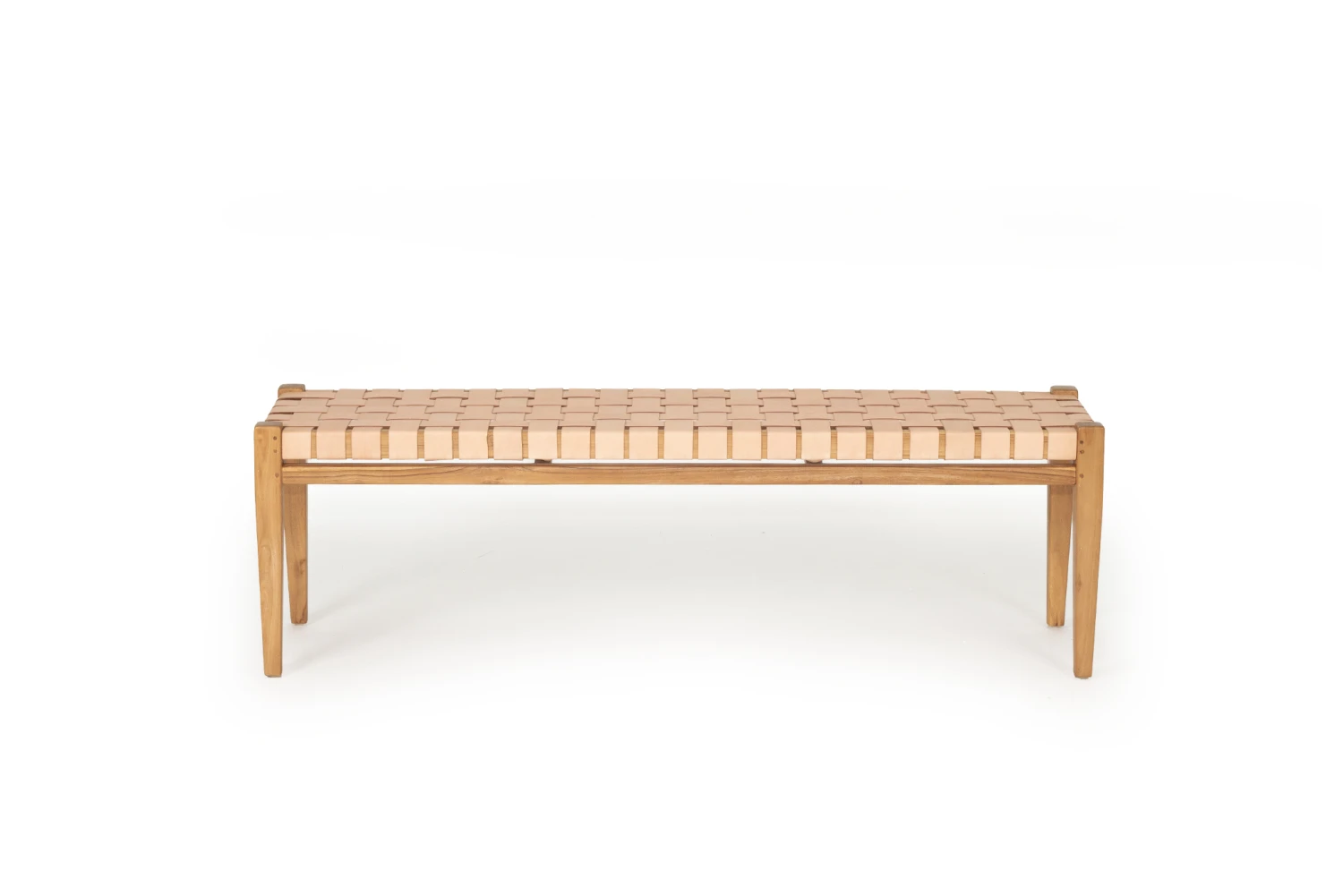 Pasadena Leather Strap Bench – Nude – 150cm 8 Pasadena Leather Strap Bench – Nude – 150cm - Image 6