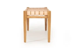 Pasadena Leather Strap Bench – Nude – 150cm 15 Pasadena Leather Strap Bench – Nude – 150cm -Abide Interiors Pasadena Woven Leather Strap Bench Nude 5