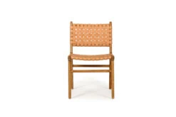 Pasadena Woven Leather Side Chair – Natural