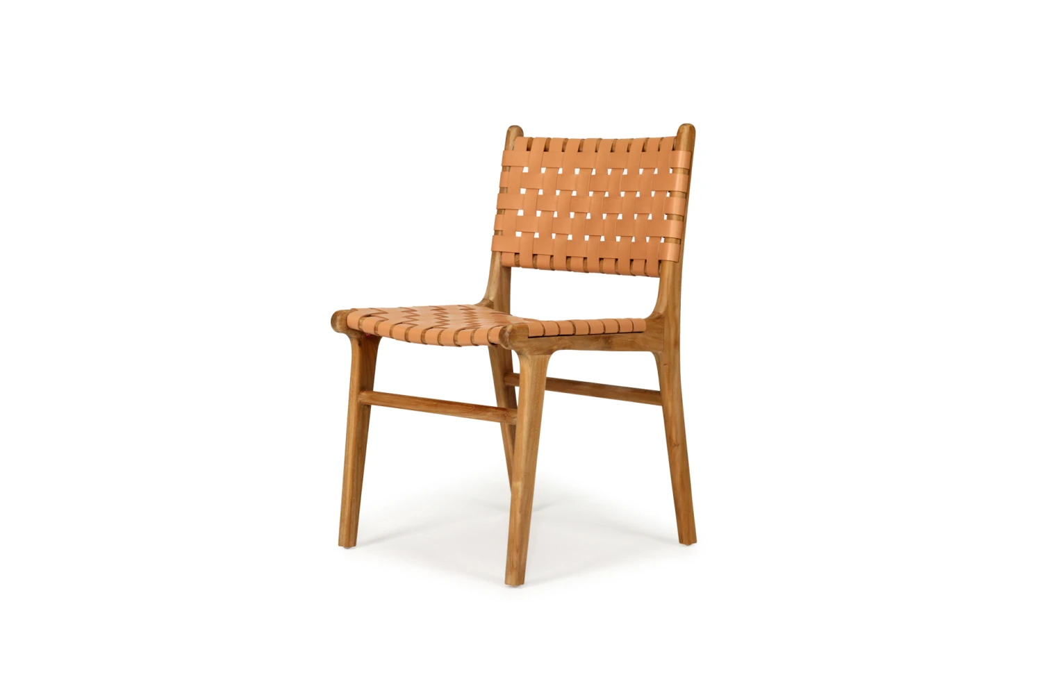Pasadena Woven Leather Side Chair – Natural 6 Pasadena Woven Leather Side Chair – Natural - Image 4