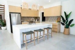 Pasadena Leather Saddle Stool – Olive – Woven -Abide Interiors Pasdena Saddle Stool Olive Woven 6 8