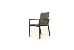 Roberto Stackable Outdoor Dining Chair – Asteroid Black (Charcoal) – Set Of 4 -Abide Interiors Roberto Chair Black 4