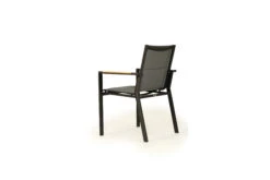 Roberto Stackable Outdoor Dining Chair – Asteroid Black (Charcoal) – Set Of 4 -Abide Interiors Roberto Chair Black 6