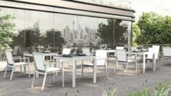 Roberto Stackable Outdoor Dining Chair – Pearl White – Set Of 4 39 Roberto Stackable Outdoor Dining Chair – Pearl White – Set Of 4 -Abide Interiors Roberto Outdoor Dining Table White 80cm 10