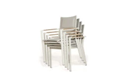 Roberto Stackable Outdoor Dining Chair – Pearl White – Set Of 4 25 Roberto Stackable Outdoor Dining Chair – Pearl White – Set Of 4 -Abide Interiors Roberto WH 2 1