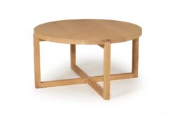 Clovelly Round Coffee Table – 80cm -Abide Interiors Rudi Round Coffee Table 80cm 2