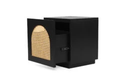 Ryan Bedside Table – Black -Abide Interiors Ryan Bedside Table Black 2