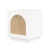 Ryan Bedside Table – White -Abide Interiors Ryan Bedside Table White 1