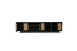 Ryan Eight Door Entertainment Unit – Black -Abide Interiors Ryan Entertainment Unit 8 Door Black 5