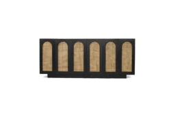 Ryan Six Door Sideboard – Black