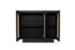 Ryan Three Door Sideboard – Black -Abide Interiors Ryan Sideboard Black 3Door 5