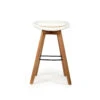 Oceanic Outdoor Backless Bar Stool – White 1 Oceanic Outdoor Backless Bar Stool – White -Abide Interiors STO OCE WHI 79 Backless 2