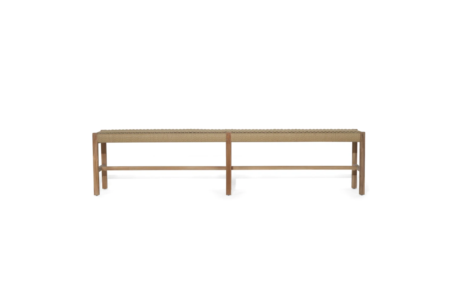 Sabai Woven Bench Seat – Sand – Close Weave -2m 3 Sabai Woven Bench Seat – Sand – Close Weave -2m