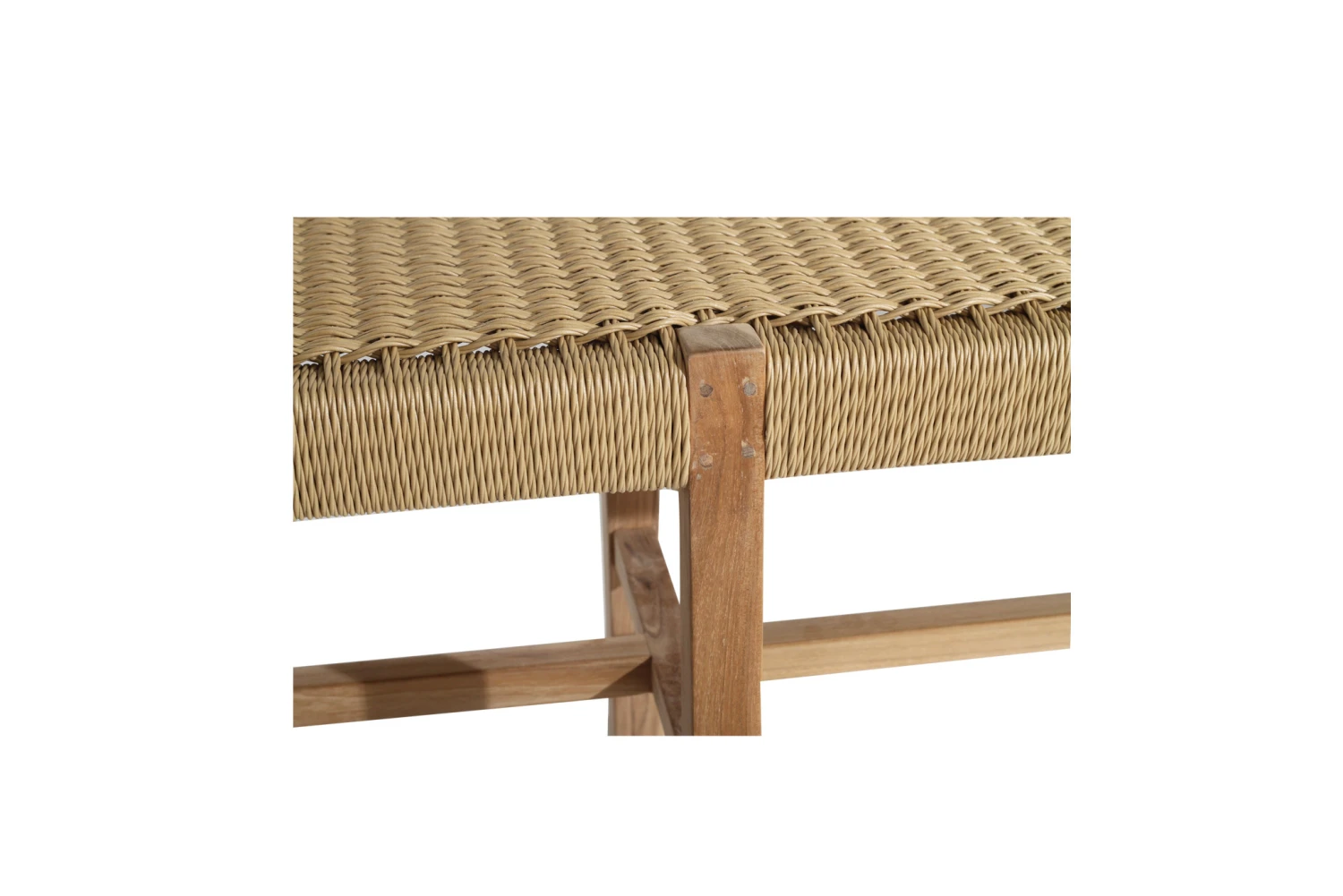 Sabai Woven Bench Seat – Sand – Close Weave -2m 9 Sabai Woven Bench Seat – Sand – Close Weave -2m - Image 7