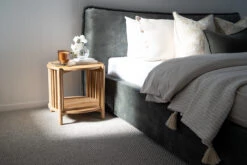 Paddington Bed – Forest Green -Abide Interiors Sadie Bedside Natural Styled 4 1