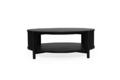 Sadie Round Coffee Table – Black – 100cm -Abide Interiors Sadie Round Black 100cm 1
