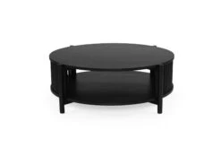 Sadie Round Coffee Table – Black – 100cm -Abide Interiors Sadie Round Black 100cm 2