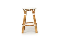Sorrento Backless Counter Stool – White