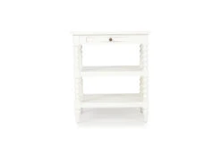 Stradbroke Bobbin Bedside Table – White