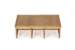 Stradbroke Bobbin Coffee Table – Herringbone Top -Abide Interiors Stradbroke Bobbin Coffee Table Herringbone 3