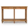 Stradbroke Bobbin Console Table – 2 Drawer – Herringbone Top -Abide Interiors Stradbroke Bobbin Console 2 Drawer 1