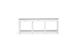 Stradbroke Bobbin Console Table – White – 3 Drawer