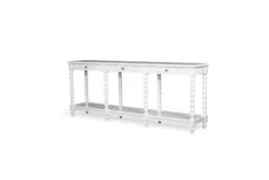 Stradbroke Bobbin Console Table – White – 3 Drawer -Abide Interiors Stradbroke Bobbin Console White 220 3
