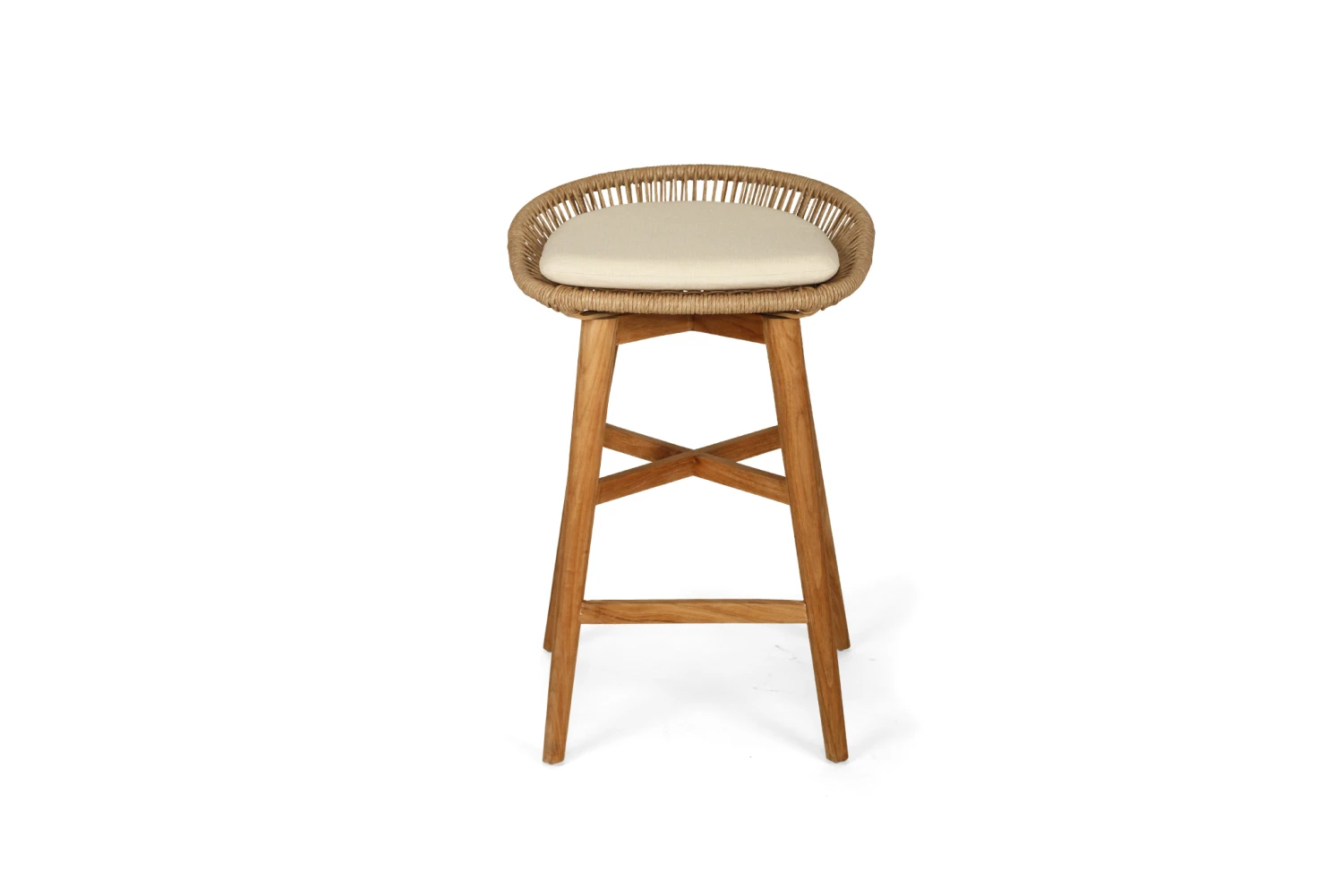 Taylor Backless Counter Stool – Indoor/Outdoor – Natural 5 Taylor Backless Counter Stool – Indoor/Outdoor – Natural - Image 3