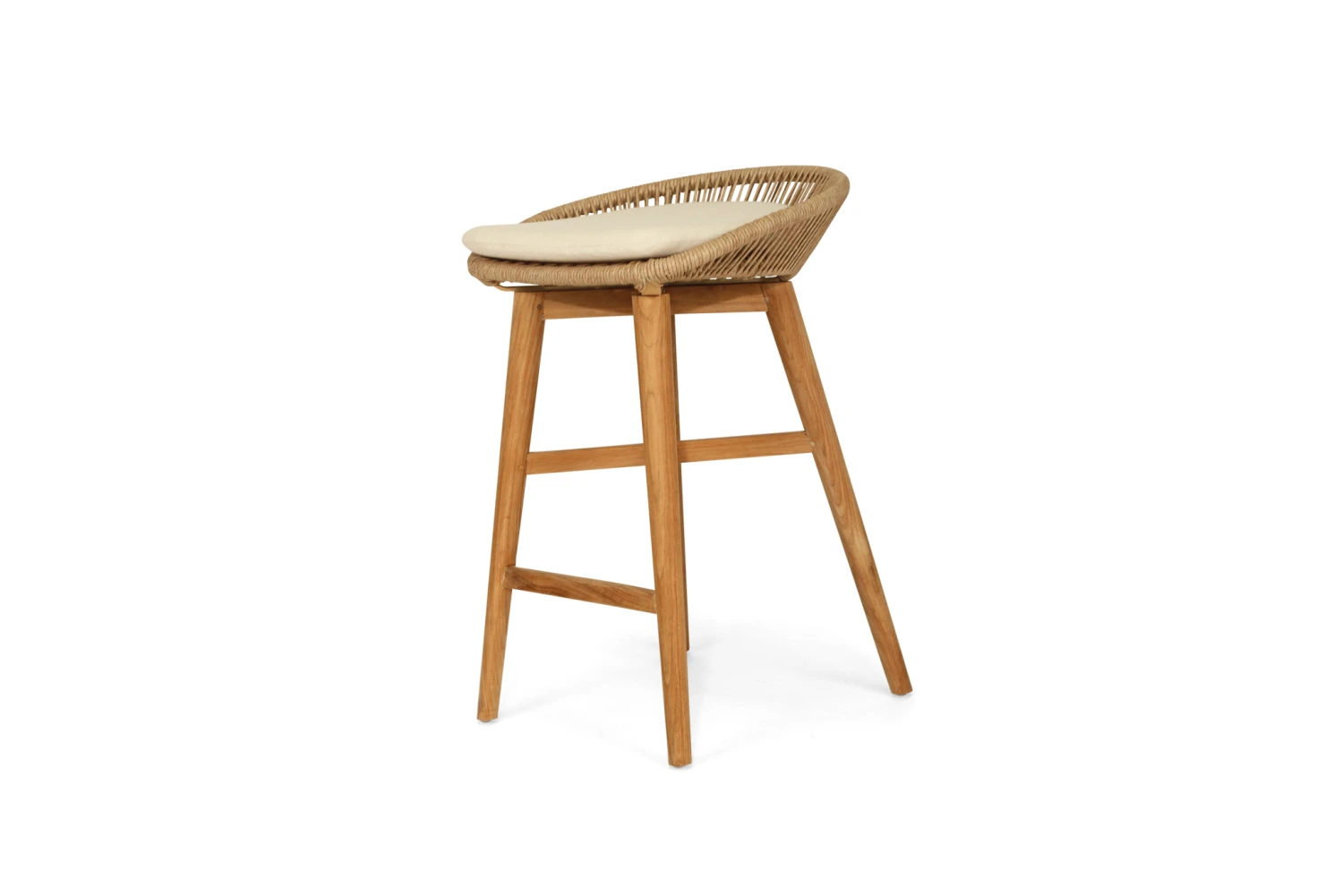 Taylor Backless Counter Stool – Indoor/Outdoor – Natural 3 Taylor Backless Counter Stool – Indoor/Outdoor – Natural