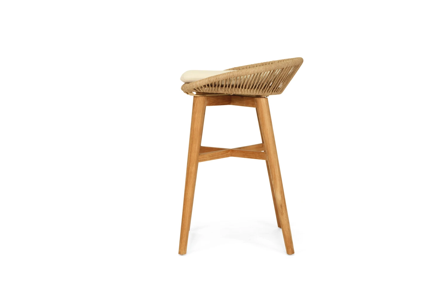 Taylor Backless Counter Stool – Indoor/Outdoor – Natural 6 Taylor Backless Counter Stool – Indoor/Outdoor – Natural - Image 4