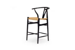 Wishbone Counter Stool – Black -Abide Interiors WISHBO3