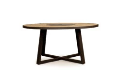 Watego Outdoor Round Dining Table – 1.9m – Asteroid Black (Charcoal) Powder Coated Legs -Abide Interiors Watego Black 4 1