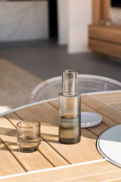 Watego Outdoor Round Dining Table – 1.6m – White Pearl Powder Coated Legs -Abide Interiors Watego Round Table White 13