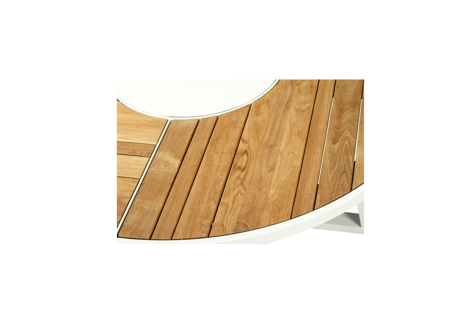 Watego Outdoor Round Dining Table – 1.9m – White Pearl Powder Coated Legs 7 Watego Outdoor Round Dining Table – 1.9m – White Pearl Powder Coated Legs - Image 5