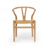 Wishbone Designer Replica Chair – Natural Oak -Abide Interiors Wishbone Designer Replica Chair Natural Oak Tan Cord 1