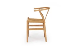 Wishbone Designer Replica Chair – Natural Oak -Abide Interiors Wishbone Designer Replica Chair Natural Oak Tan Cord 4