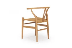 Wishbone Designer Replica Chair – Natural Oak -Abide Interiors Wishbone Designer Replica Chair Natural Oak Tan Cord 5