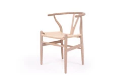 Wishbone Designer Replica Chair – White Coastal Oak -Abide Interiors Wishbone Dining Chair Coastal Oak 3