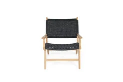 Zen Accent Arm Chair – Black (Close Weave) -Abide Interiors Zen Accent Armchair Black CW 3