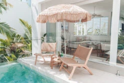 Kingscliff Outdoor Round Coffee Table – Low – 60cm -Abide Interiors Zen Accent Sand CW Styled 3