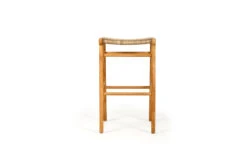 Zen Backless Bar Stool – Washed Grey