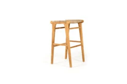 Zen Backless Bar Stool – Washed Grey -Abide Interiors Zen Backless Bar Stool Grey 5