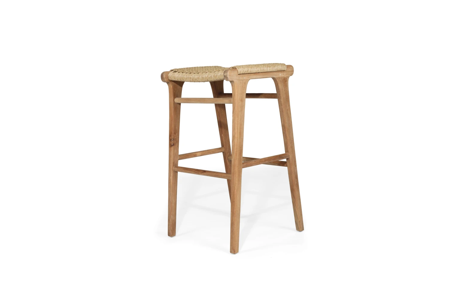 Zen Backless Bar Stool – Sand – Close Weave 4 Zen Backless Bar Stool – Sand – Close Weave - Image 2