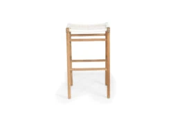 Zen Backless Bar Stool – White -Abide Interiors Zen Backless Bar Stool White 2