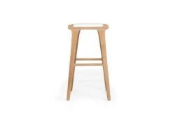 Zen Backless Bar Stool – White -Abide Interiors Zen Backless Bar Stool White 4
