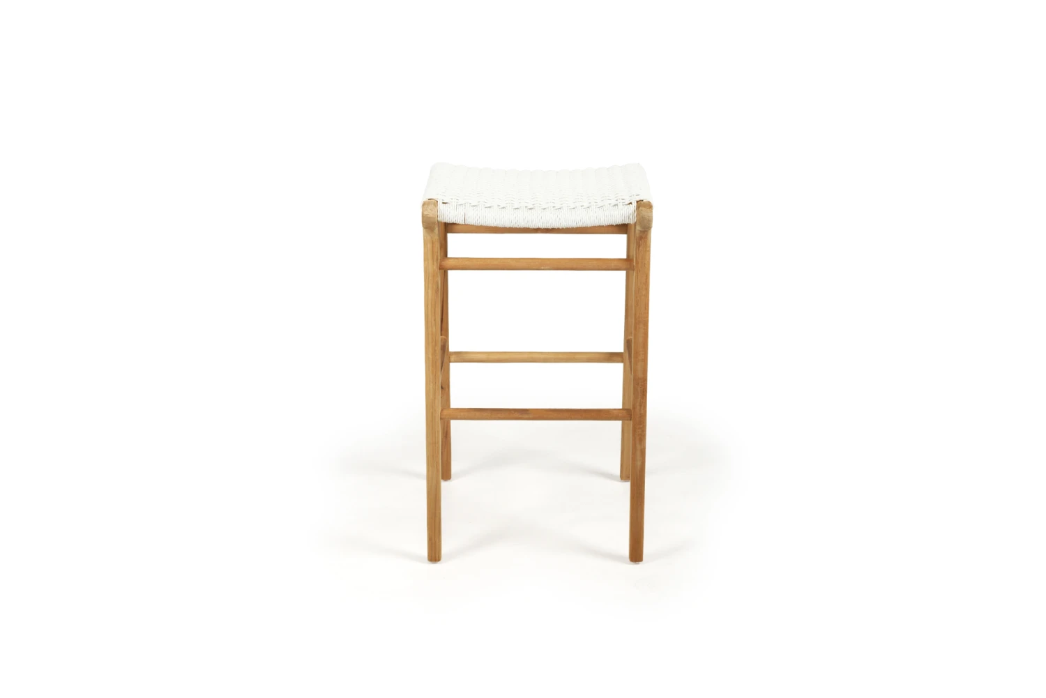 Zen Backless Bar Stool – White (Close Weave) 7 Zen Backless Bar Stool – White (Close Weave) - Image 5