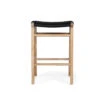 Zen Backless Counter Stool – Black (Close Weave)