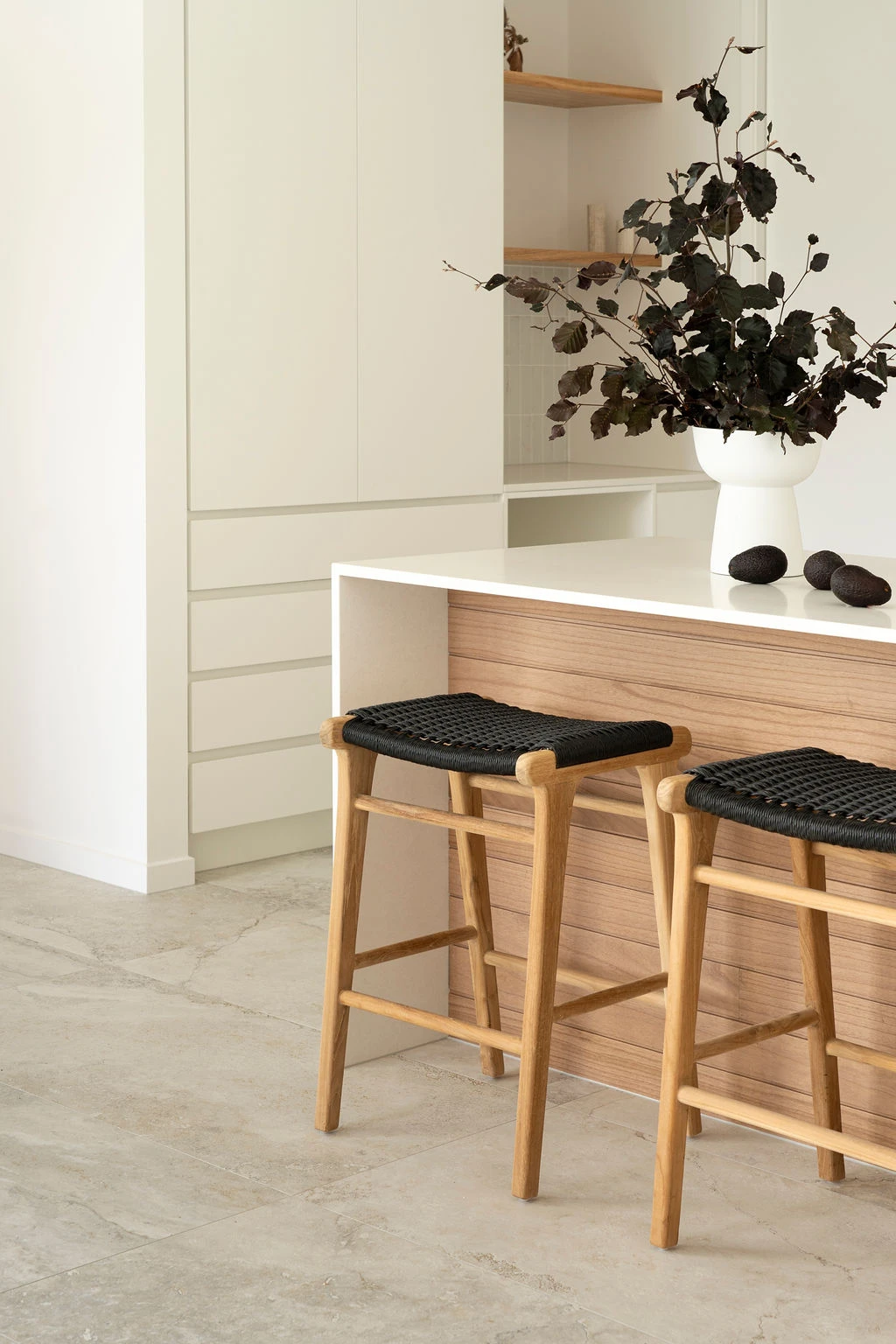 Zen Backless Counter Stool – Black (Close Weave) 12 Zen Backless Counter Stool – Black (Close Weave) - Image 10