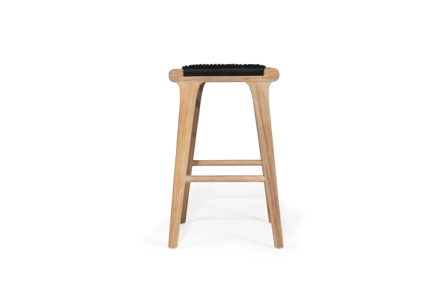 Zen Backless Counter Stool – Black (Close Weave) 7 Zen Backless Counter Stool – Black (Close Weave) - Image 5
